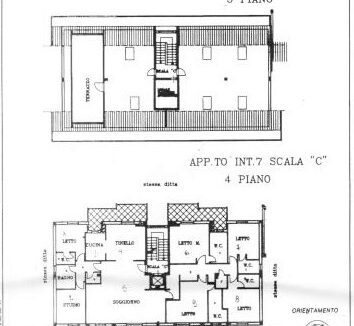 Planimetria appartamento e soffitte